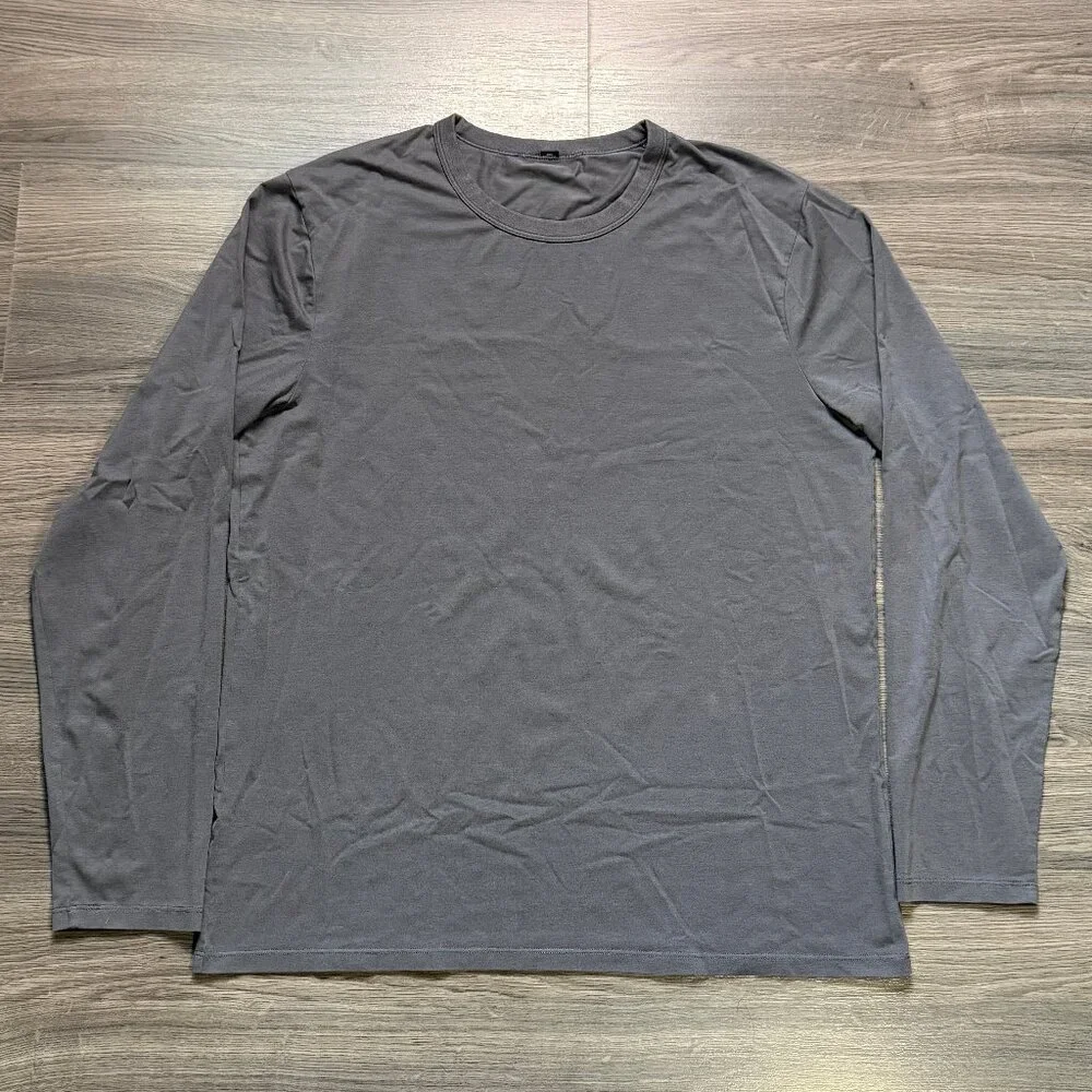 Lululemon Men's The Fundamental Long Sleeve Shirt - Grey - Picture 6 of 9